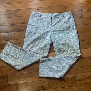 Ann Taylor Loft Ankle Pants 6 Animal Print
